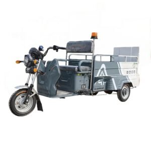 garbage sorting double bucket tricycle