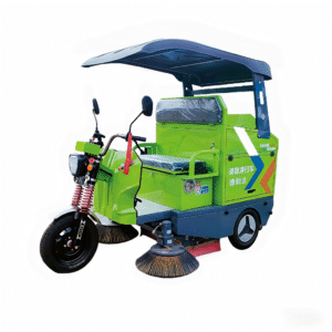 electric three wheeled three brush sweeper t1400